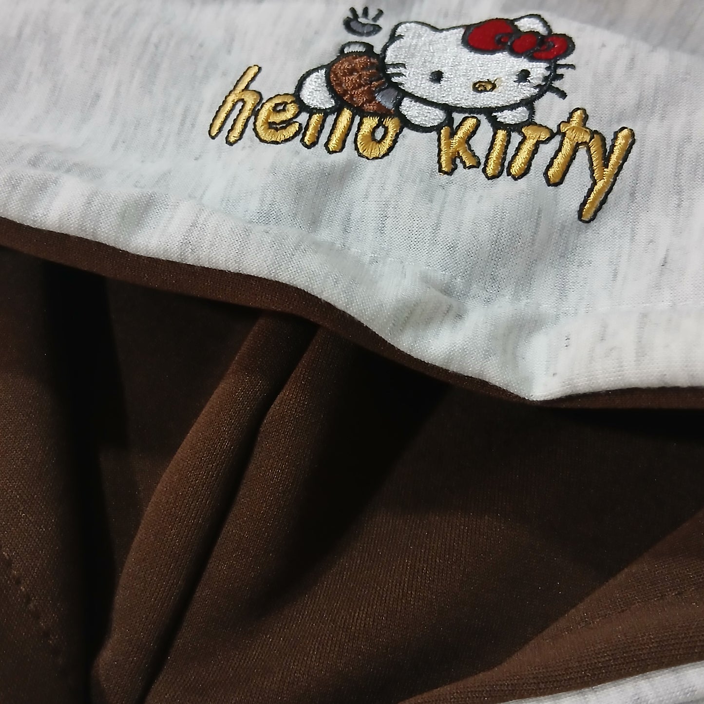 Hoodie Light Grey Hello Kitty Design Size 1-2y