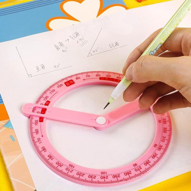 Protractor Ruler Plastic For Students