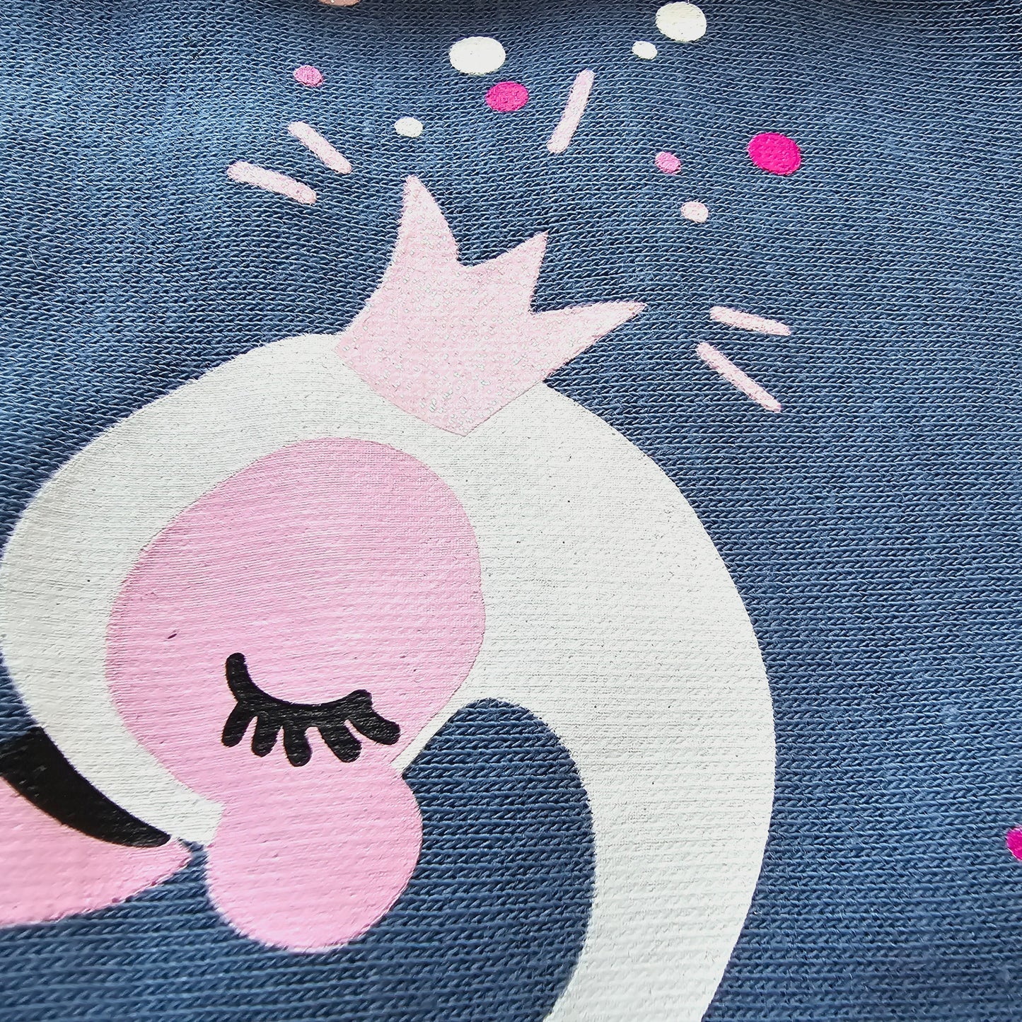 Warm Top With Fleece Swan Design Size 9-12y