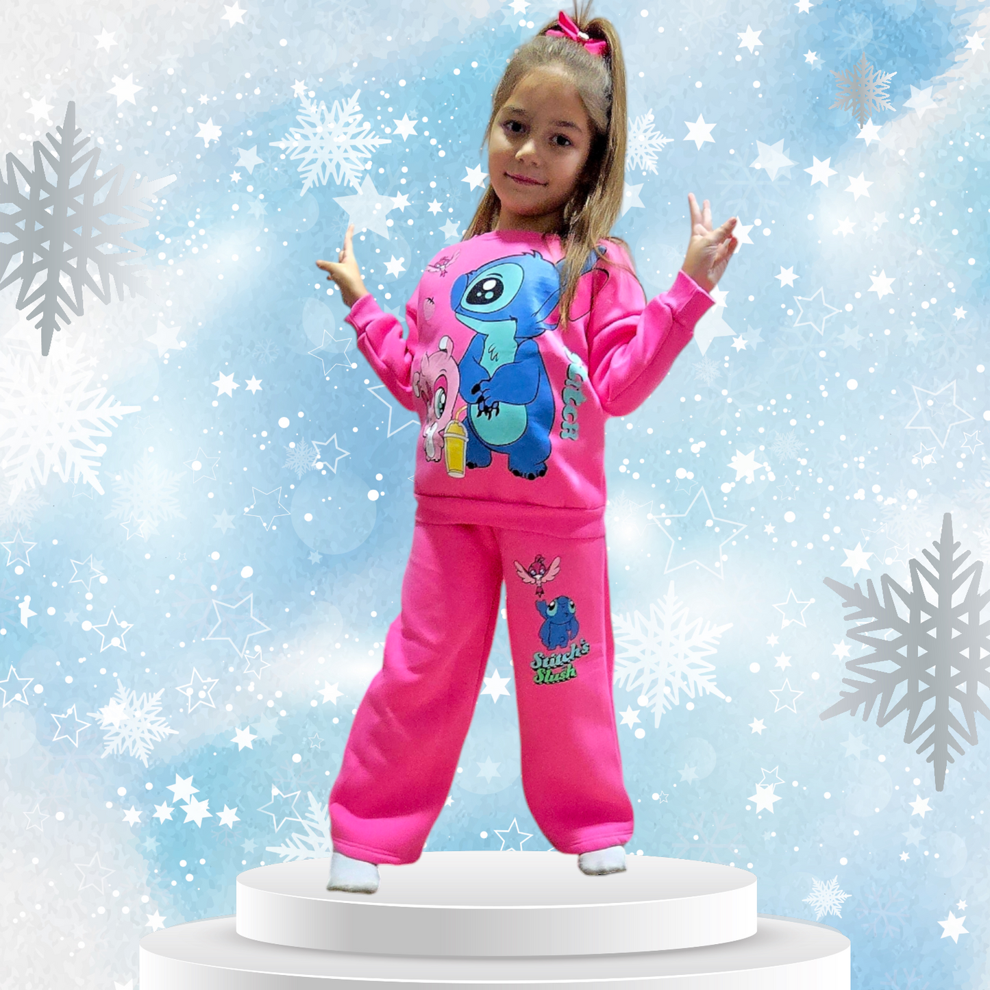 Outfit Fleece Stitch Design Size 4-6y
