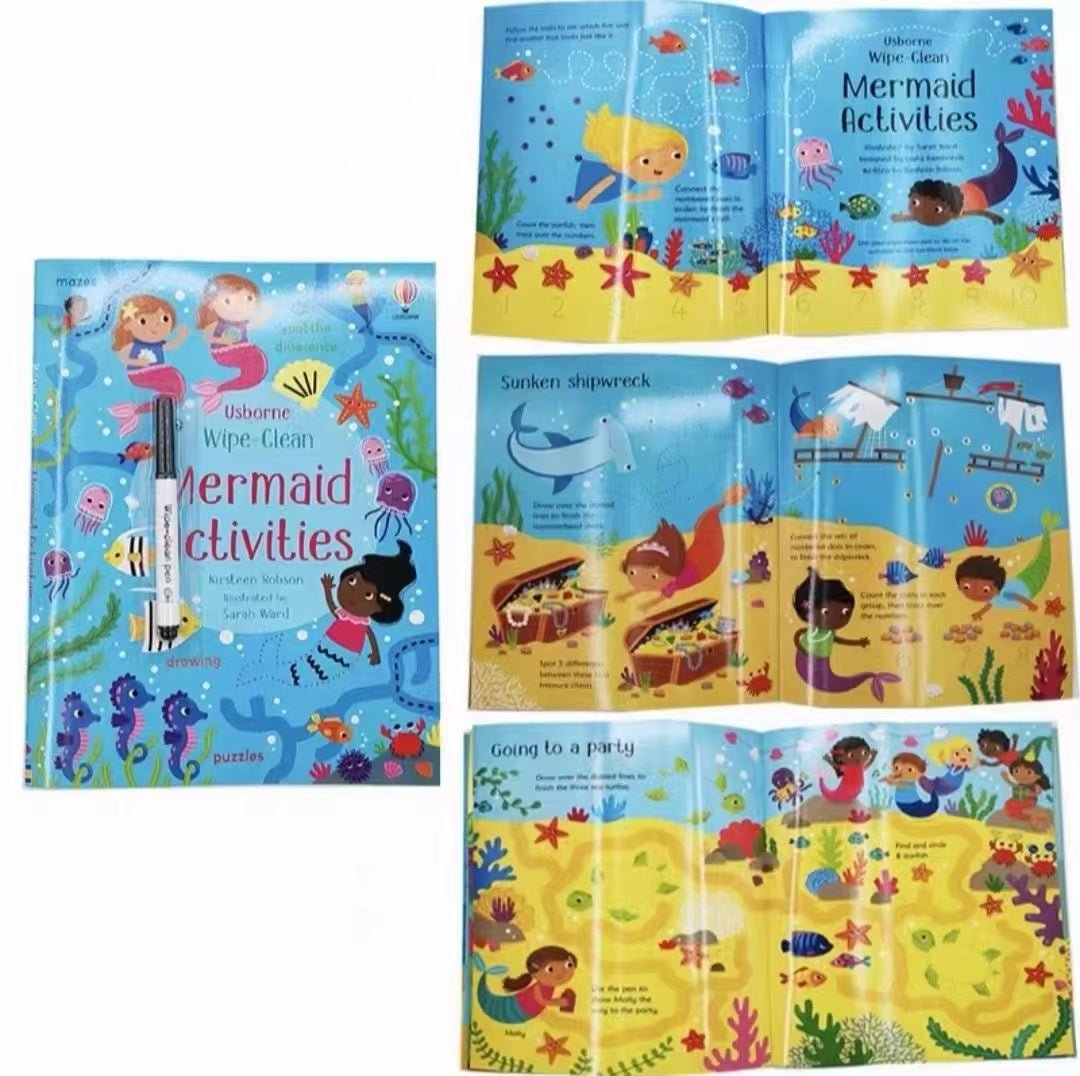 Usborne Wipe-Clean Books For Kids