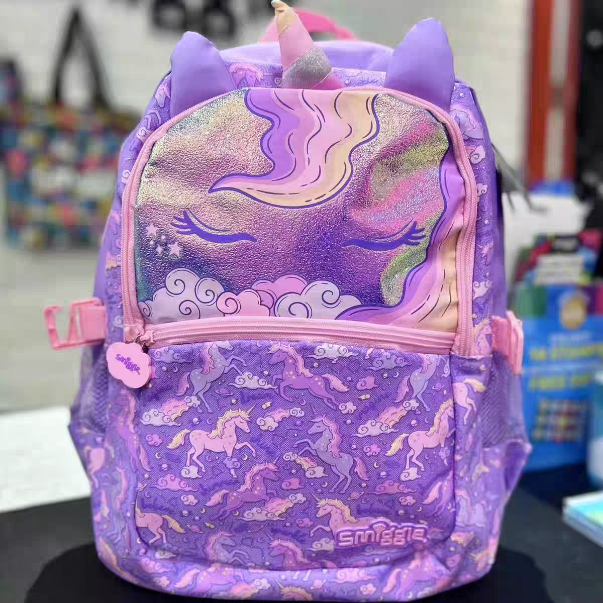 Smiggle Unicorn Design Backpack 42cm