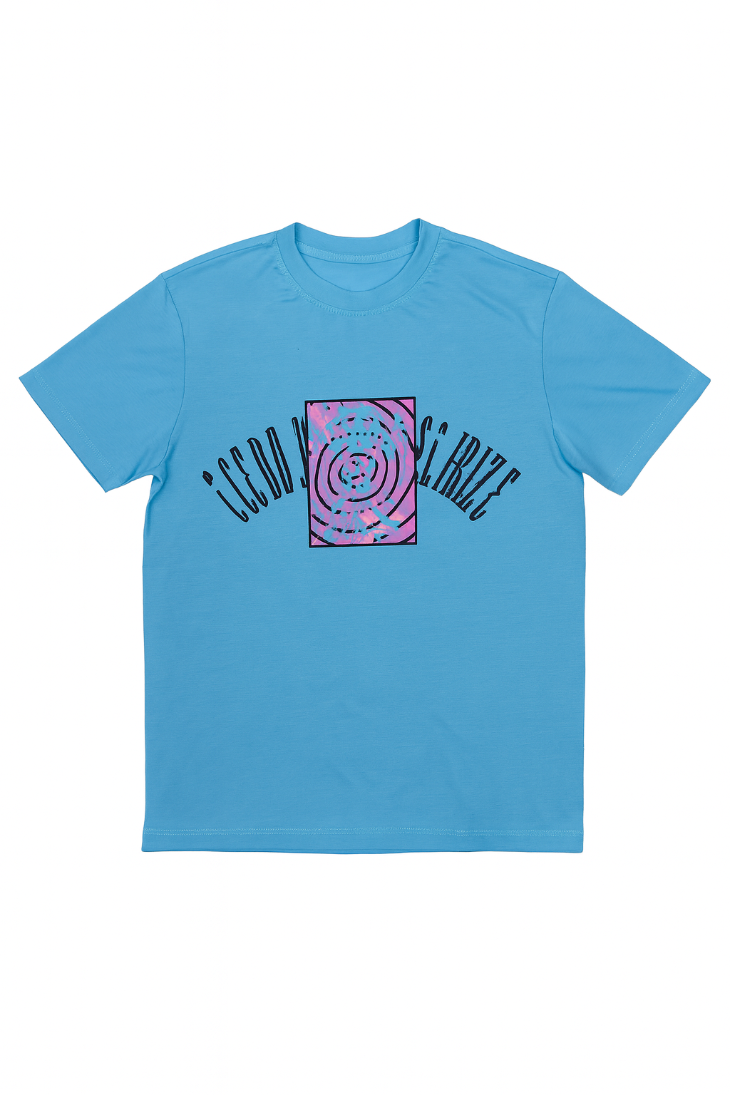 Blue T-shirt With Design Size Medium