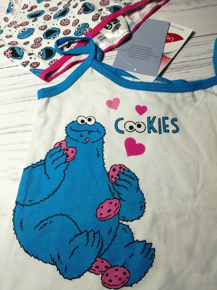Cotton Underwear set Shirt And Panty Cookies Size 1-2y