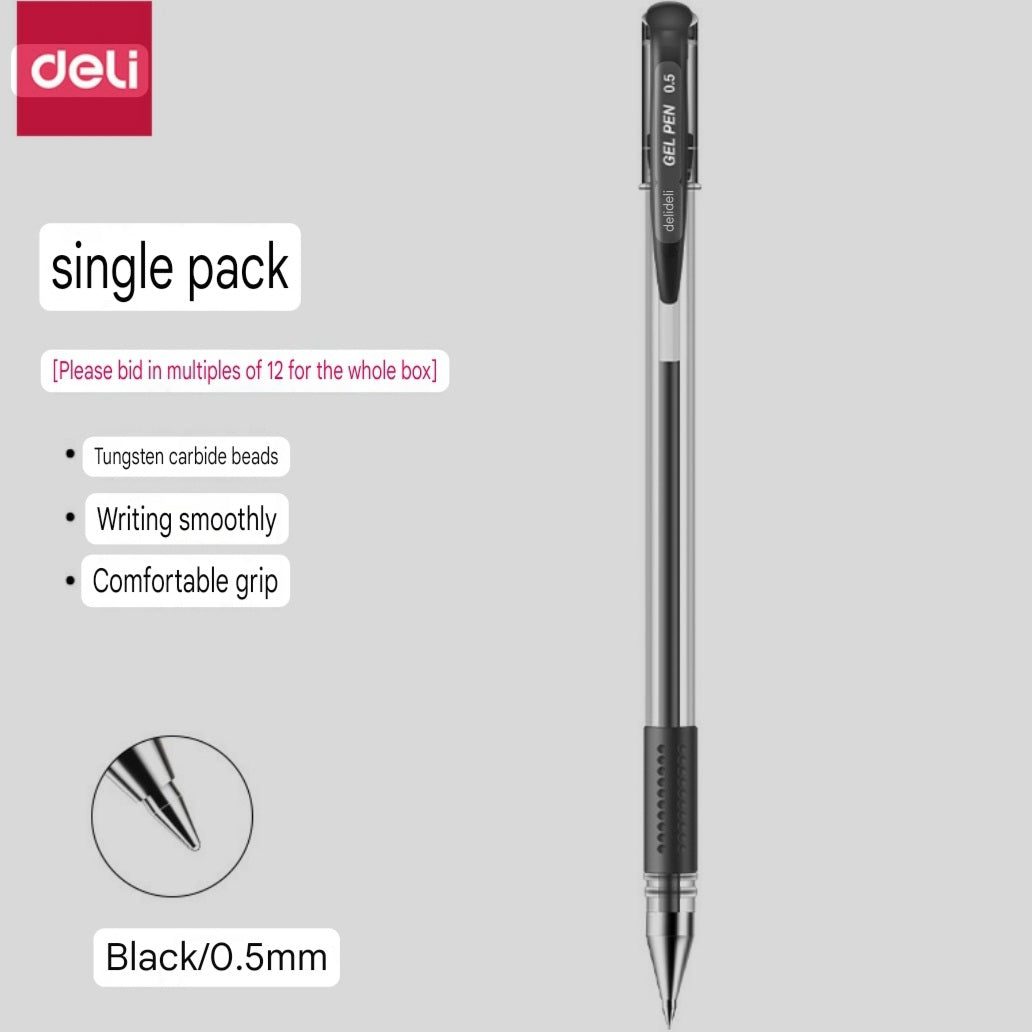 Deli Gel Pen Black Ink