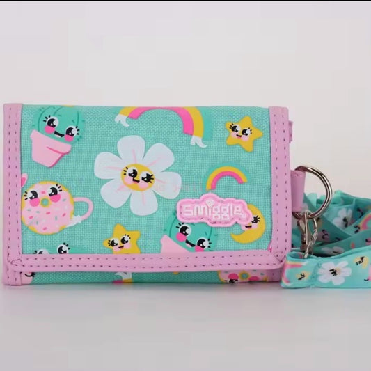 Smiggle Flower Wallet Lanyard