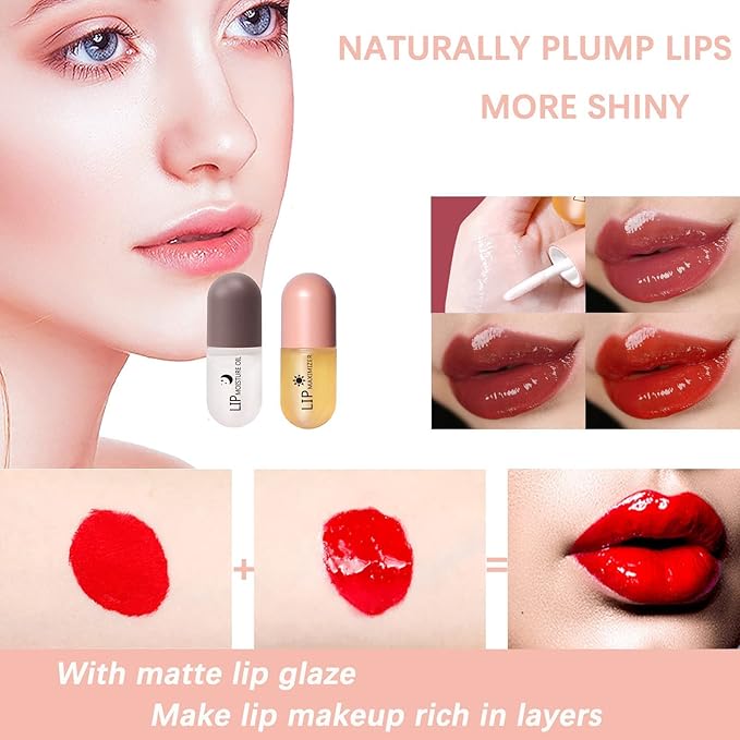 Lip Plumper Gloss Pack Of 2 Pcs Kiss Beauty