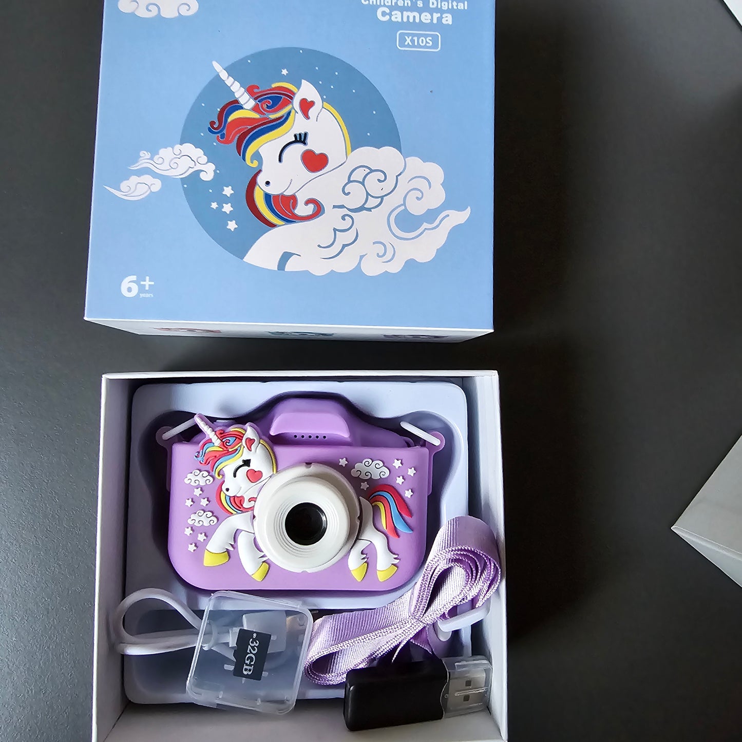 Unicorn Digital Camera for Kids 1080P HD - 32GB memories +usb