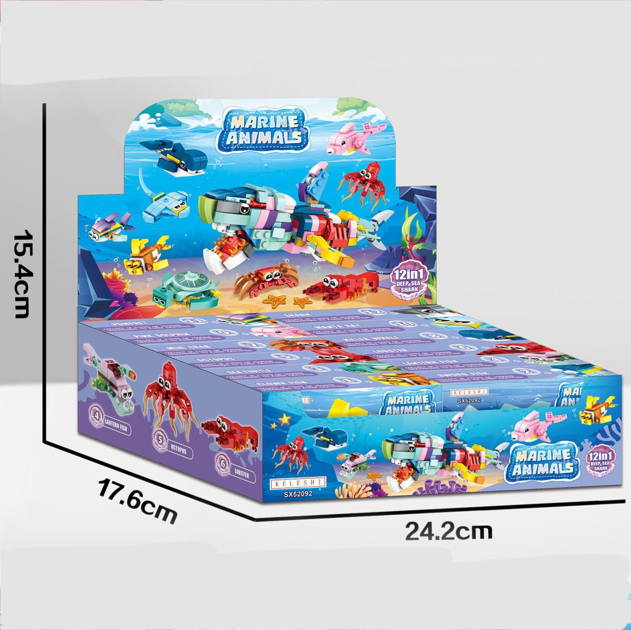 Building Blocks 12 In 1 Marine Animals
