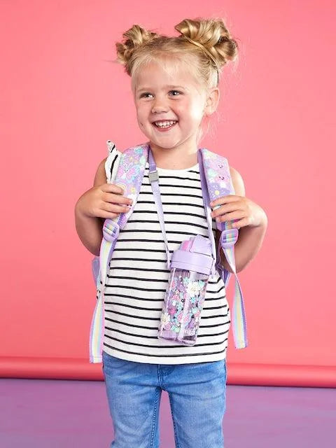 Smiggle Water Bottle - Butterfly Flower | 430ml