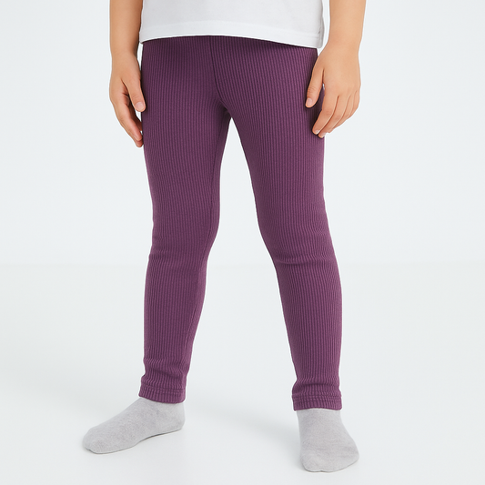 Legging Ribbed Purple For Girls Brand Little Maven Size 4y
