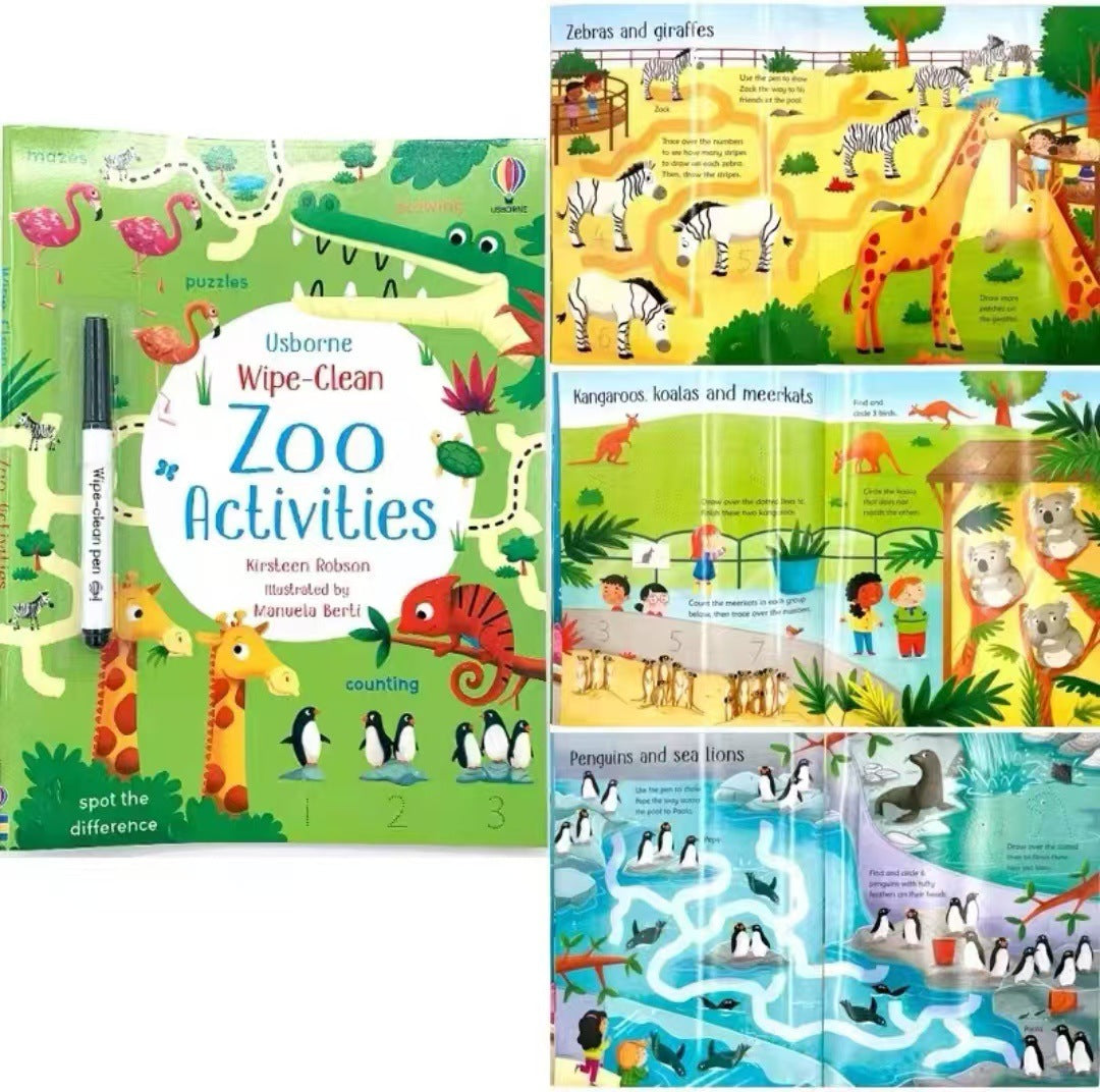 Usborne Wipe-Clean Books For Kids