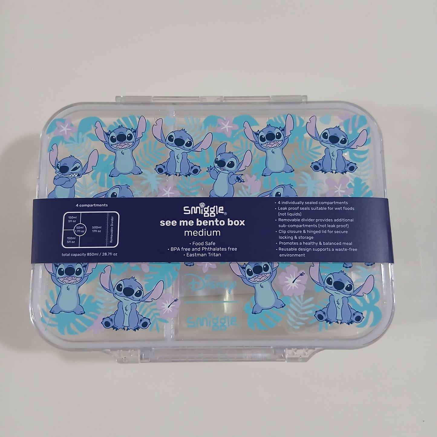 Smiggle Stitch Design Lunch Box