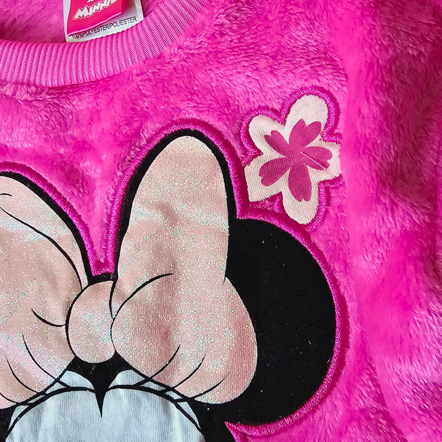 Sweater Pink Minnie Mouse Design Size 3-4y