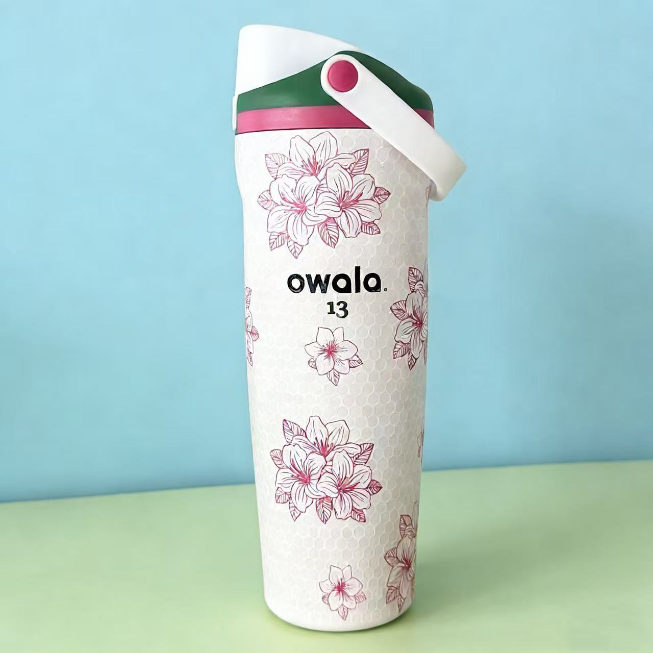 Owala Tumbler Bottle Sway Stainless Steel FreeSip Leak-proof | Azalea | 890ml