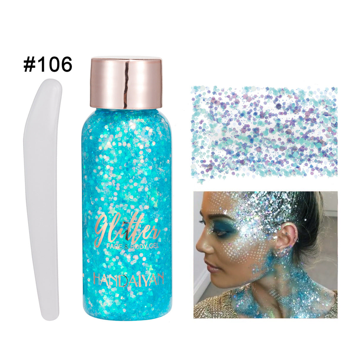 Glitter Makeup HANDAIYAN Gel Face And Body Multi-purpose