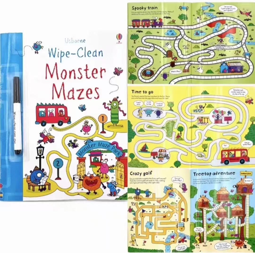 Usborne Wipe-Clean Books For Kids
