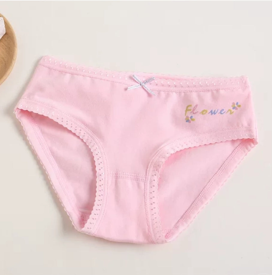 Toddler Baby Girls Cotton Underwear Boxer Briefs 3-12y Kids Panties Pink