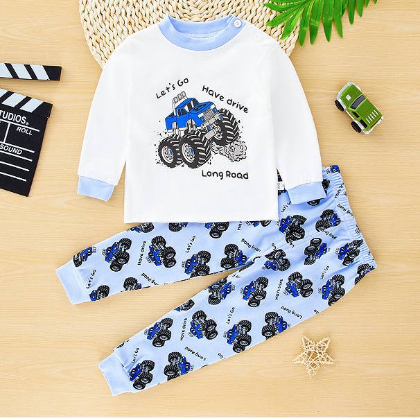 Pyjama Coton 100% Track Design | 0-8y