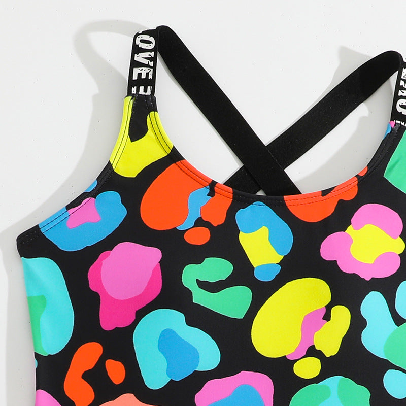 Swimwear For Girls 1 Piece Colorful Design Size 8-12y