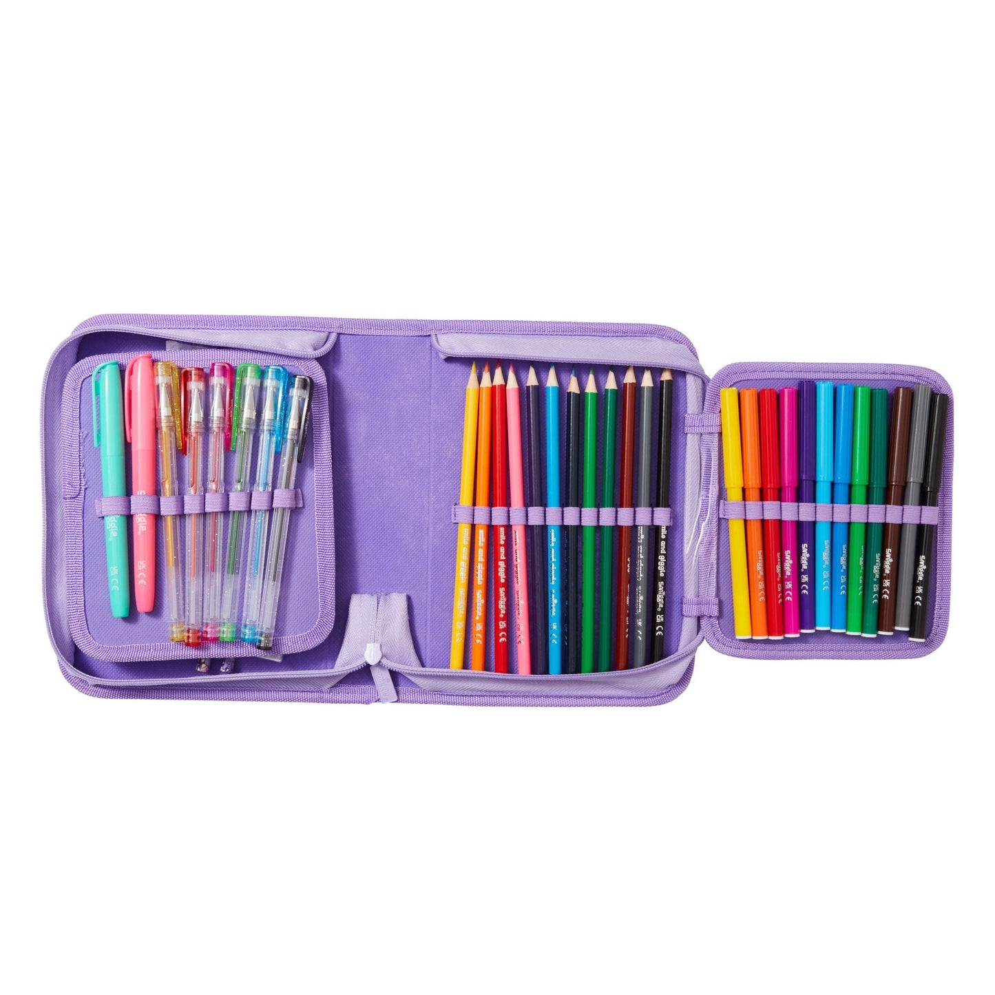 Smiggle Stationery Kit | Purple Leopard | 22cm