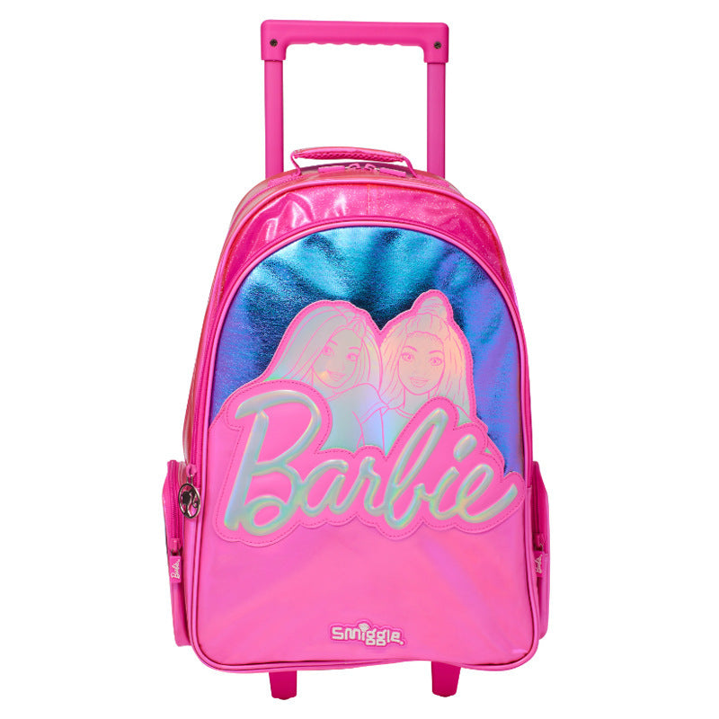 Smiggle Barbie Design 5Pcs Set Backpack 38cm Lunch Box Lunch Bag Case Bottle