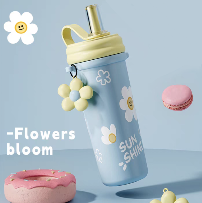 Straw Cup 750ml Stainless