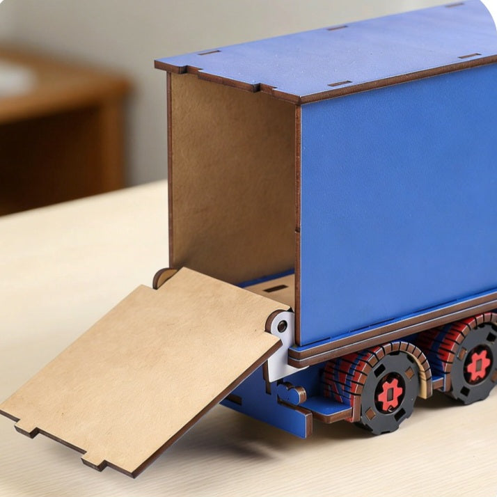 DIY Wooden Large Semi-Truck 3D Puzzle | 14+