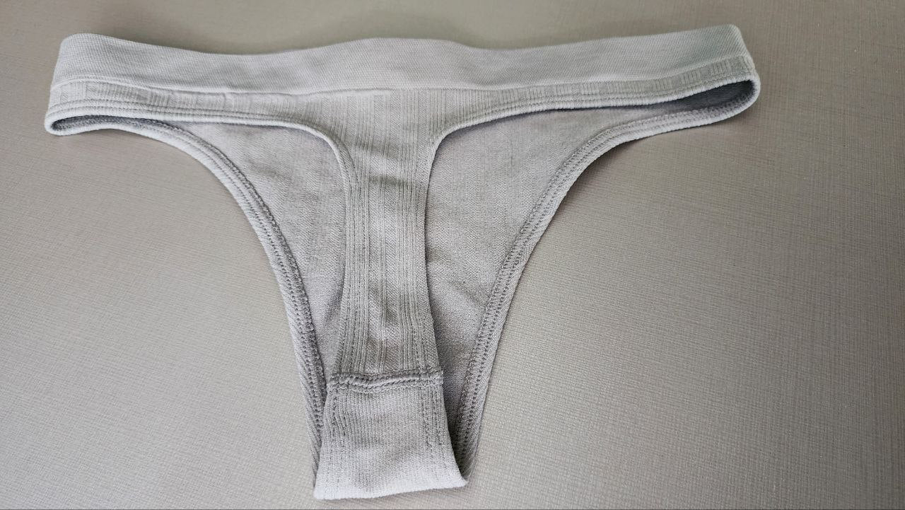 String For Sport Light Grey Underwear Panties Size S