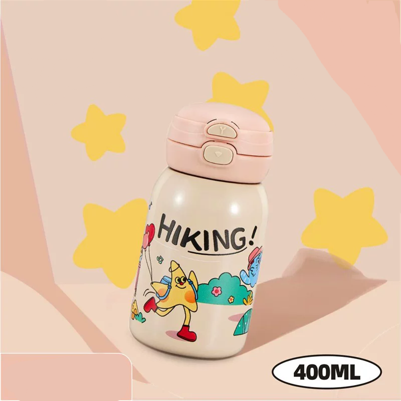 Water Bottle Stainless Steel 400ml 17cm