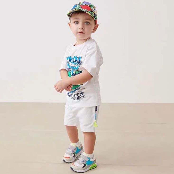 .Dinosaur Cotton Set. For 2-7y boy. 2pcs set