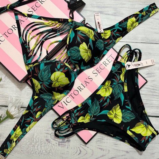 Women's Swimwear Brand Original Victoria Secret Bra Size 32DD Panties Size S