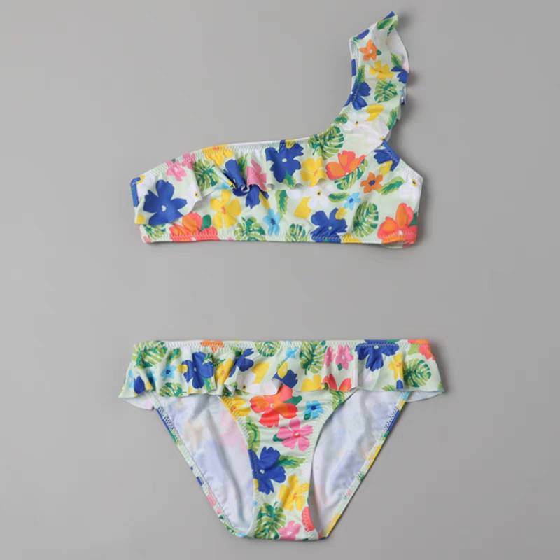 Swimwear For Girls Set Of 2 Pcs Floral Design Brand ZARA Size 6-14y