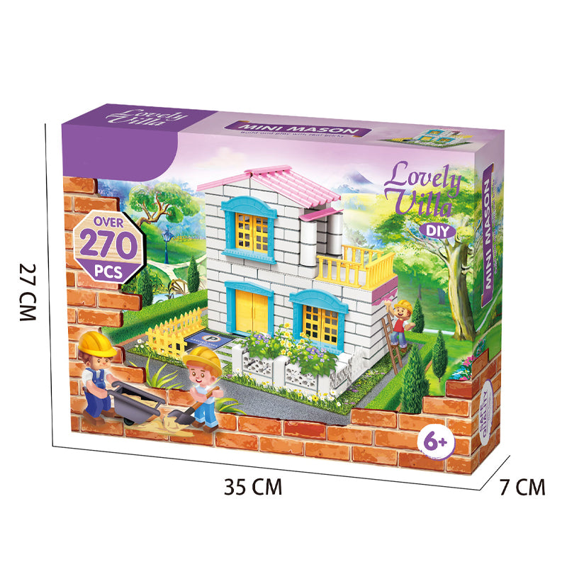 DIY Mini Brick Villa Building Set | 270pcs | 6+