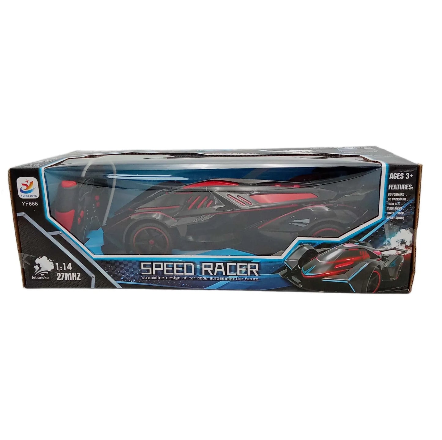 Speed Racer - Racing Car - Remote Control | Jet Smoke | 3+