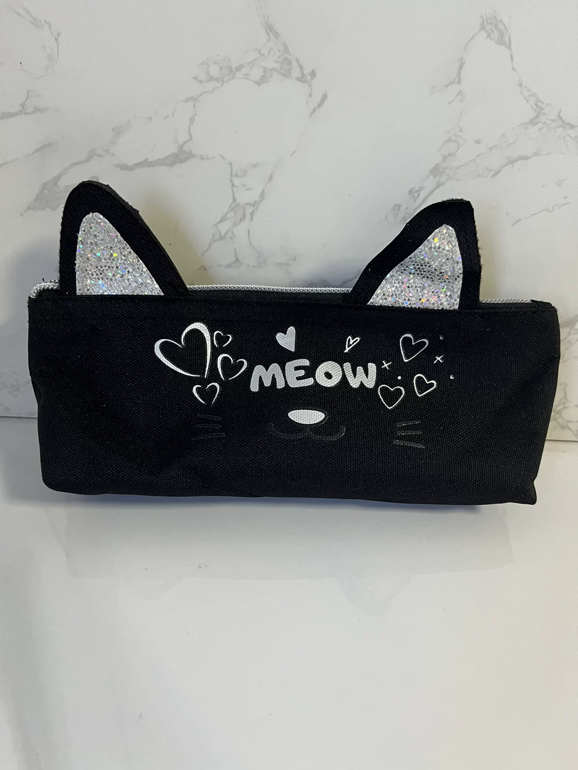 Pencil Case Cat Meow Design For Kids