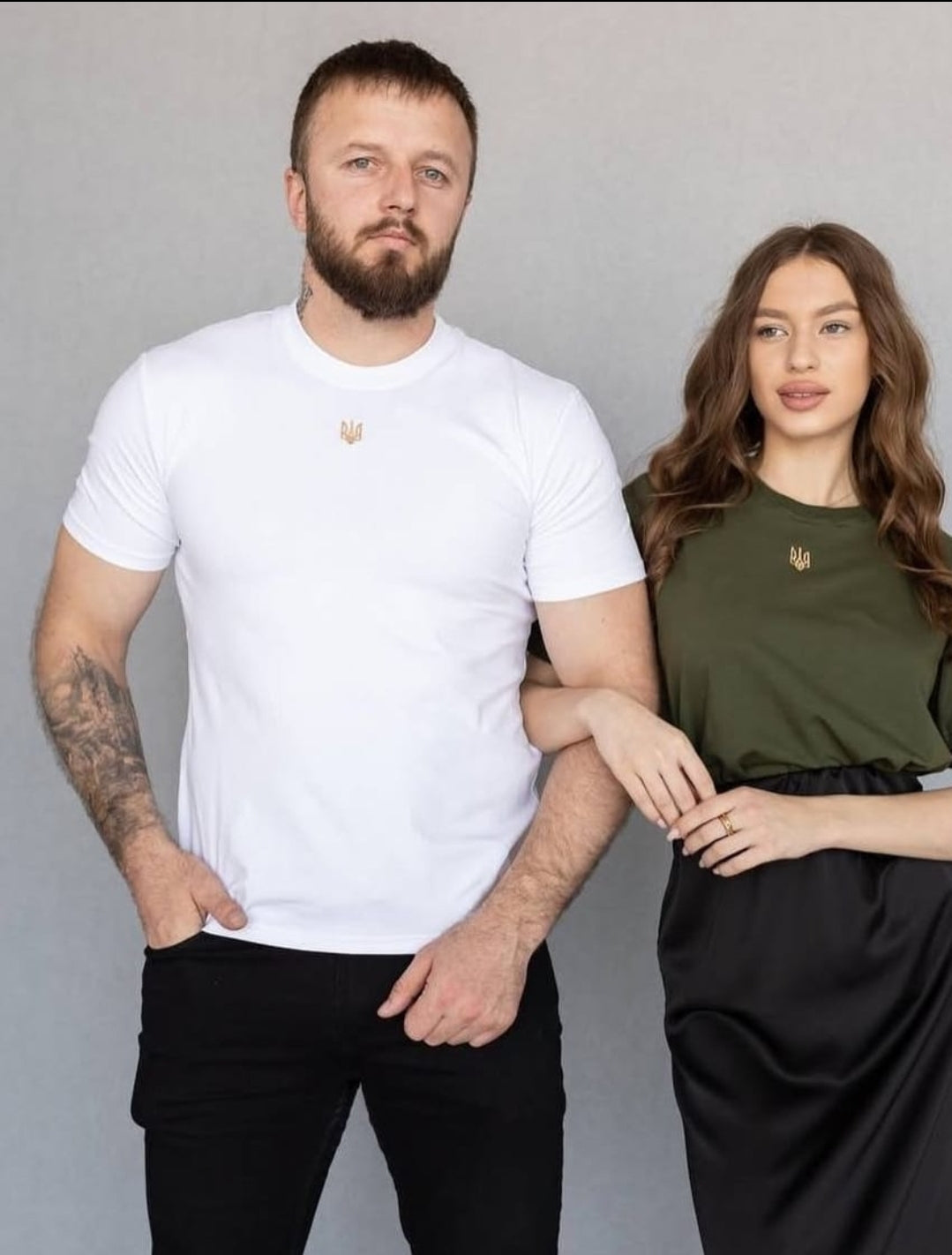 T-shirts With the Coat of Arms of Ukraine