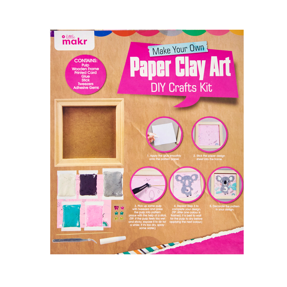 Paper Clay Art Diy Crafts Kit