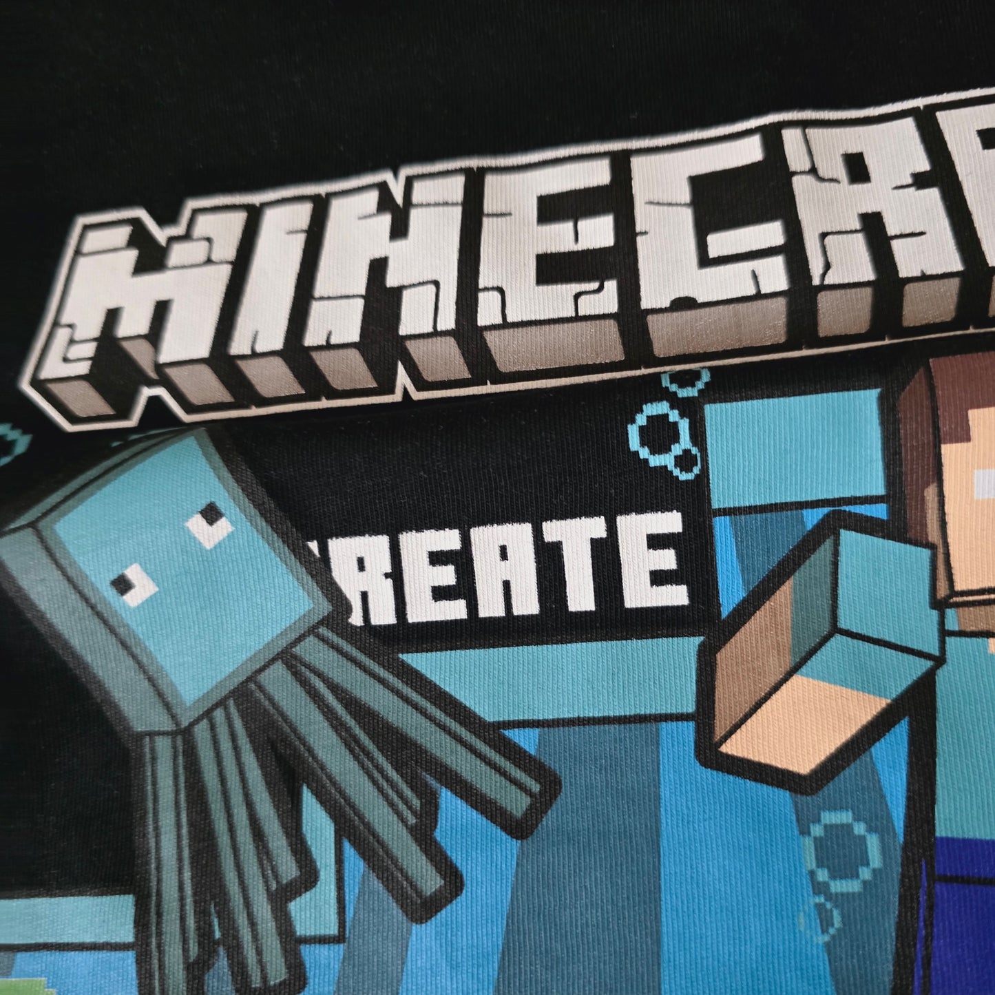 Outfit For Boys Minecraft Design Set Of 2 Pcs Size 3-10y