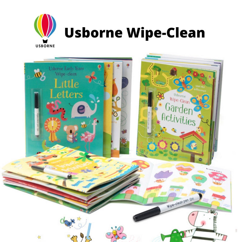 Usborne Wipe-Clean Books For Kids