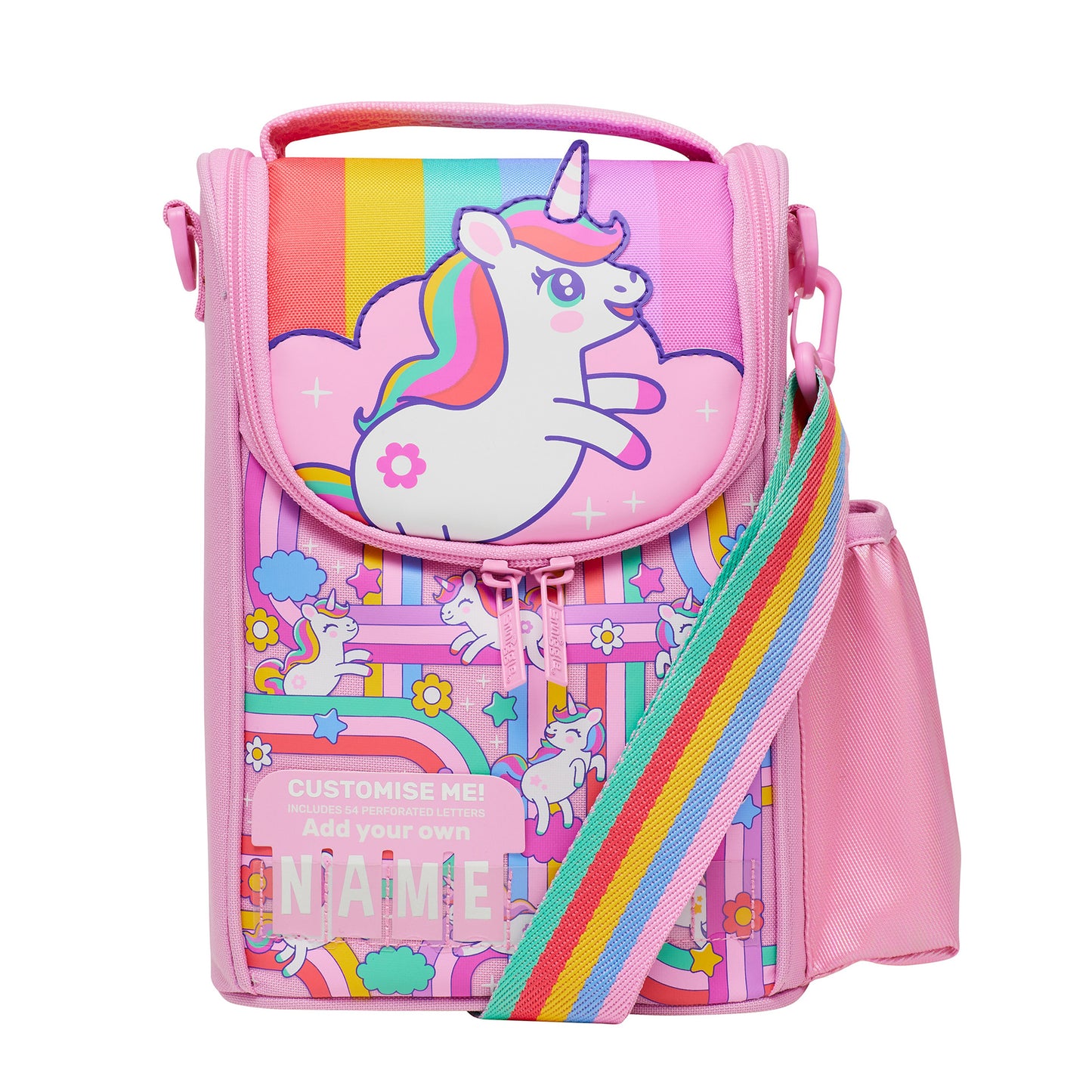 Smiggle Unicorn Design Set Of 3pcs Bottle Lunch Box Backpack 38cm
