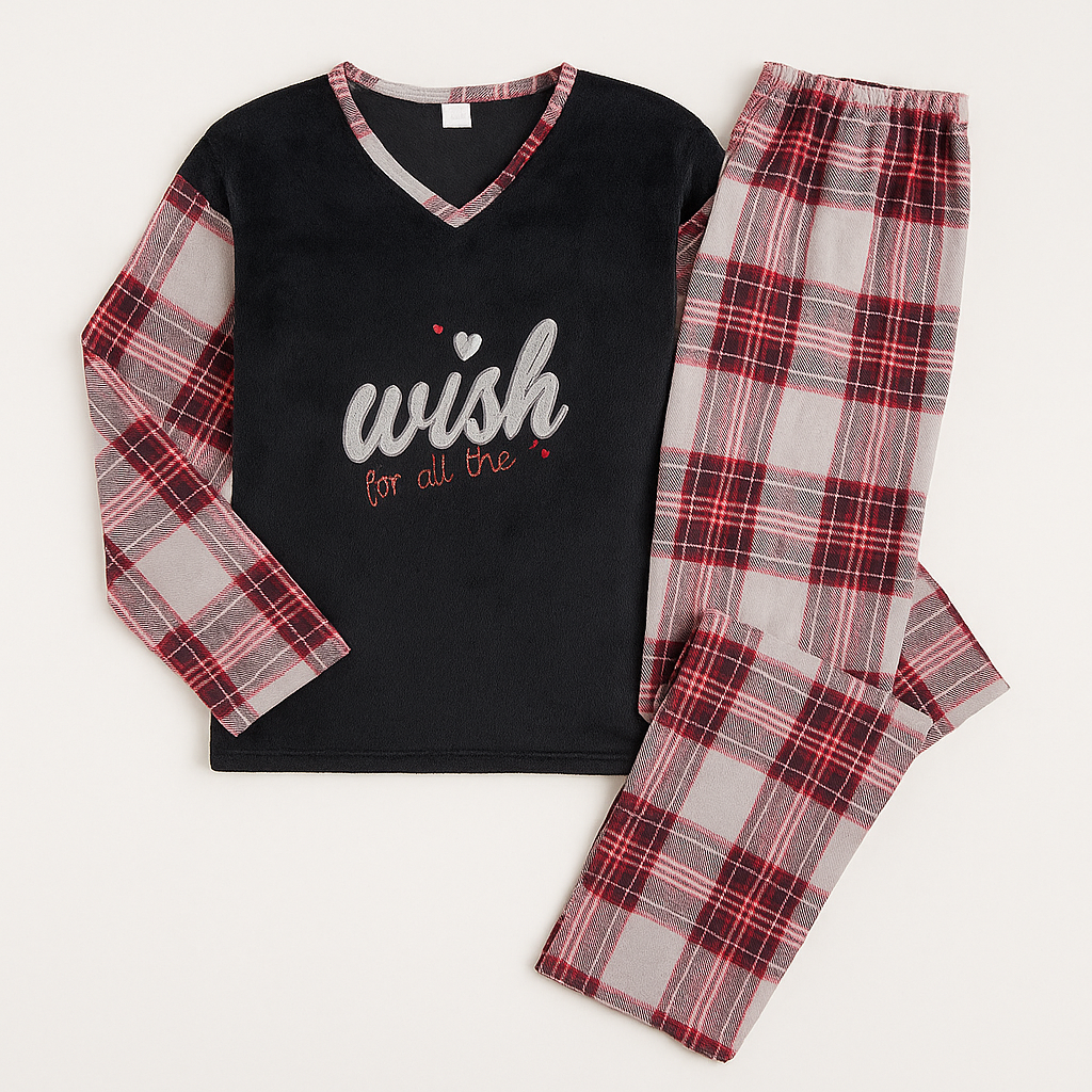 Warm Pijama For Women Big Size L-3XL