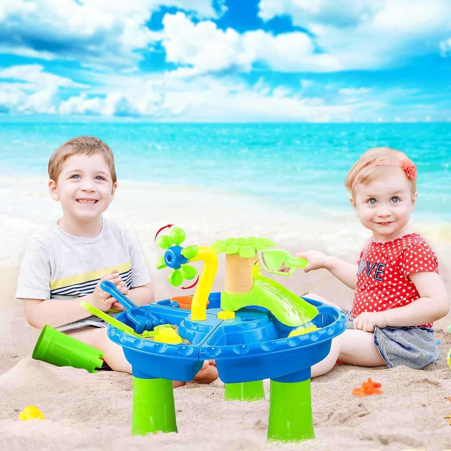 Sand & Water Table Summer Toy For Kids