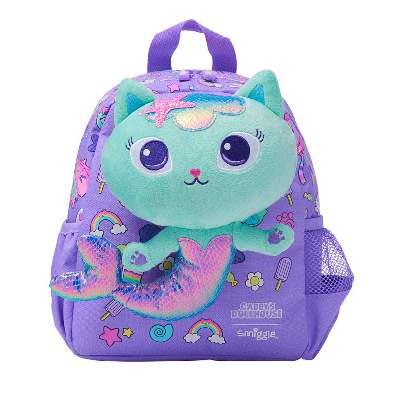 Smiggle Gabby's Dollhouse Set Of 3pcs Bottle Lunch Box Backpack 42cm