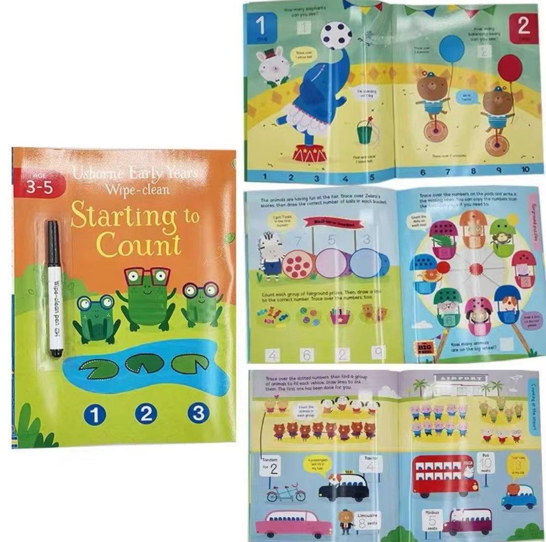 Usborne Wipe-Clean Books For Kids