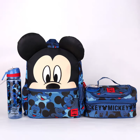 Smiggle Mickey Mouse Design Set 3pxs Backpack 38cm Bottle  Lunch bag