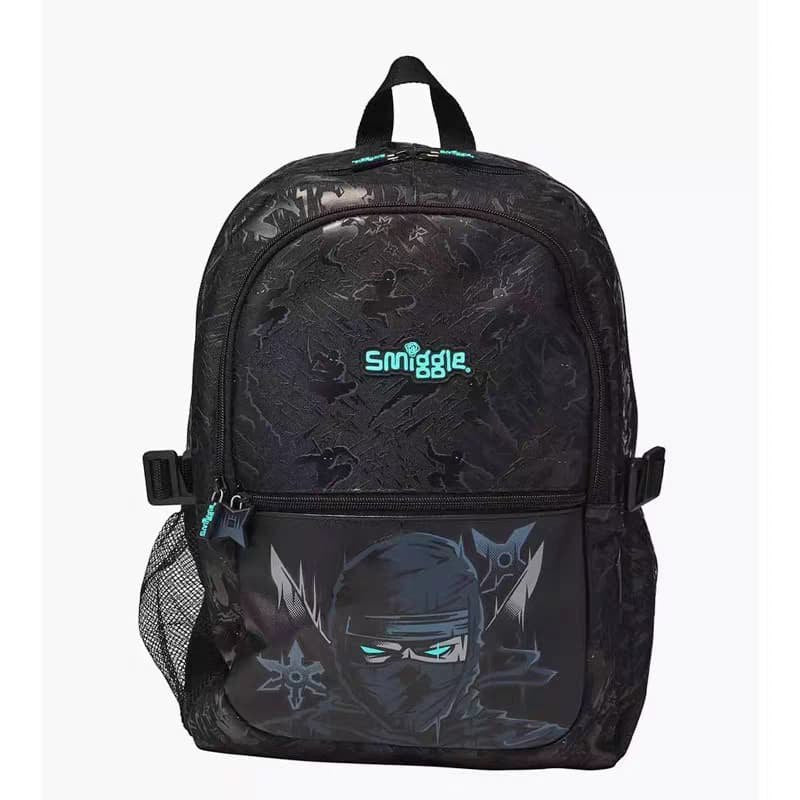 Smiggle Ninja Set 5pcs Backpack 42cm Lunch bag Lunch box Bottle Pencil case