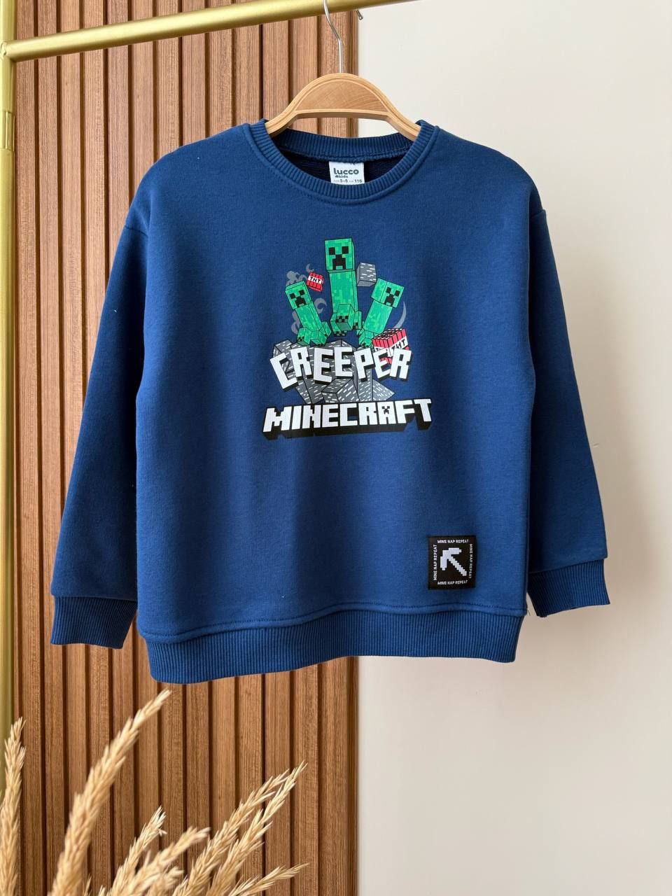 Sweater For Boys Creeper Minecraft Design Size 5-14y