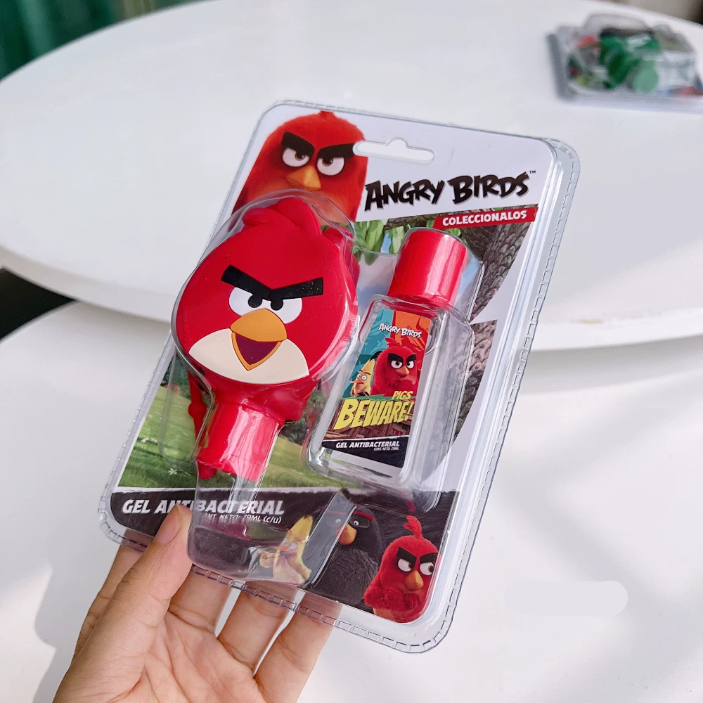 Hand Gel Antibacterial Cartoon Character Set Of 2 Gel & 1 Bottle Holder