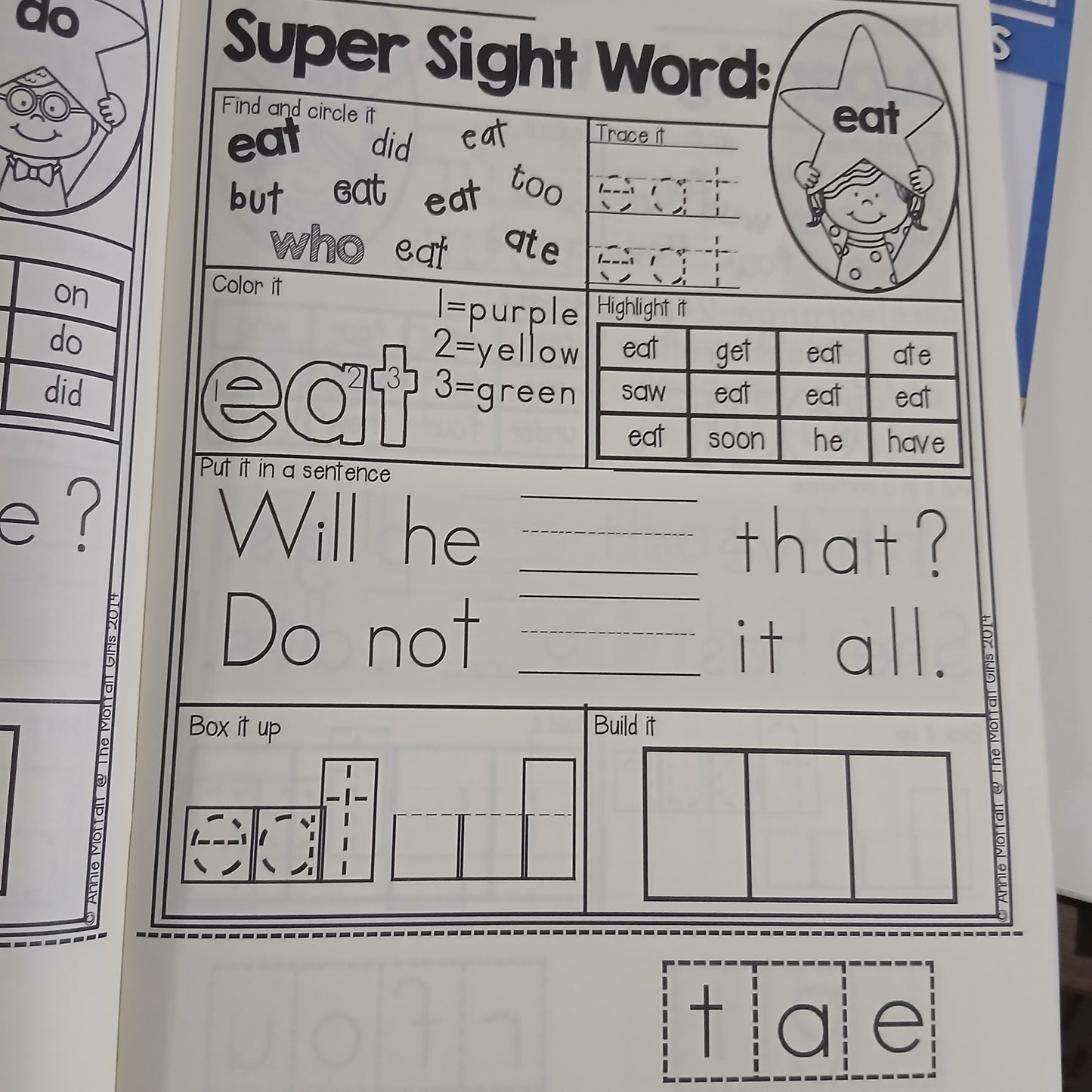Sight Word Super Stars Primer No Prep Packet